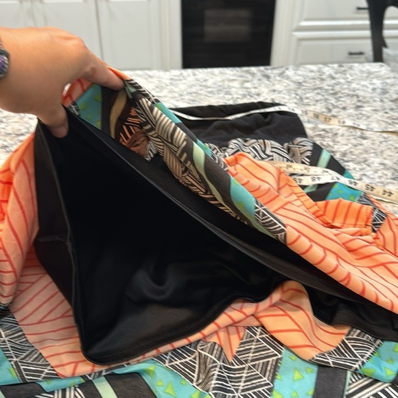 Forever 21 | Boho Strapless Maxi Dress in Orange Black Blue Size 1X - Picture 10 of 14